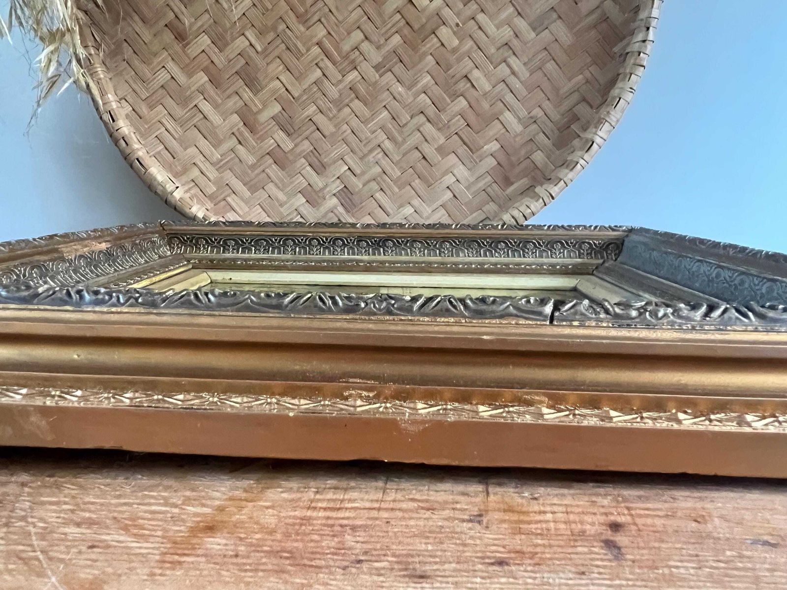 Antique 1880 Gabriel Schachinger Reverse Glass Painting "The Flower Gift" Ornate Gilded Victorian Frame   Munich School Period Fine Art photo Art