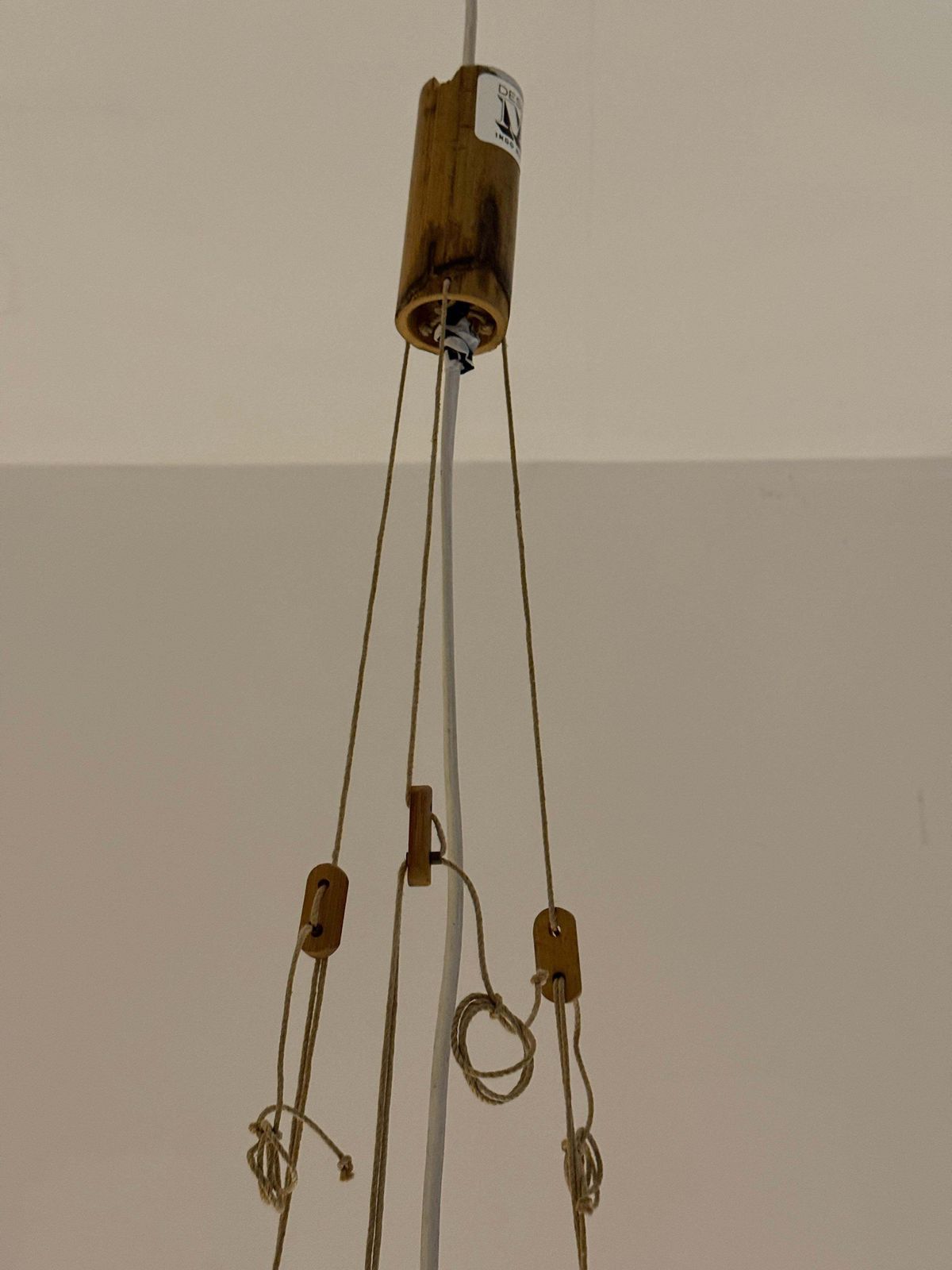 photo furniture "Uchiwa" Ju Ku Ceiling Pendant Lamp   Ingo Maurer M Design Exceptional As New !