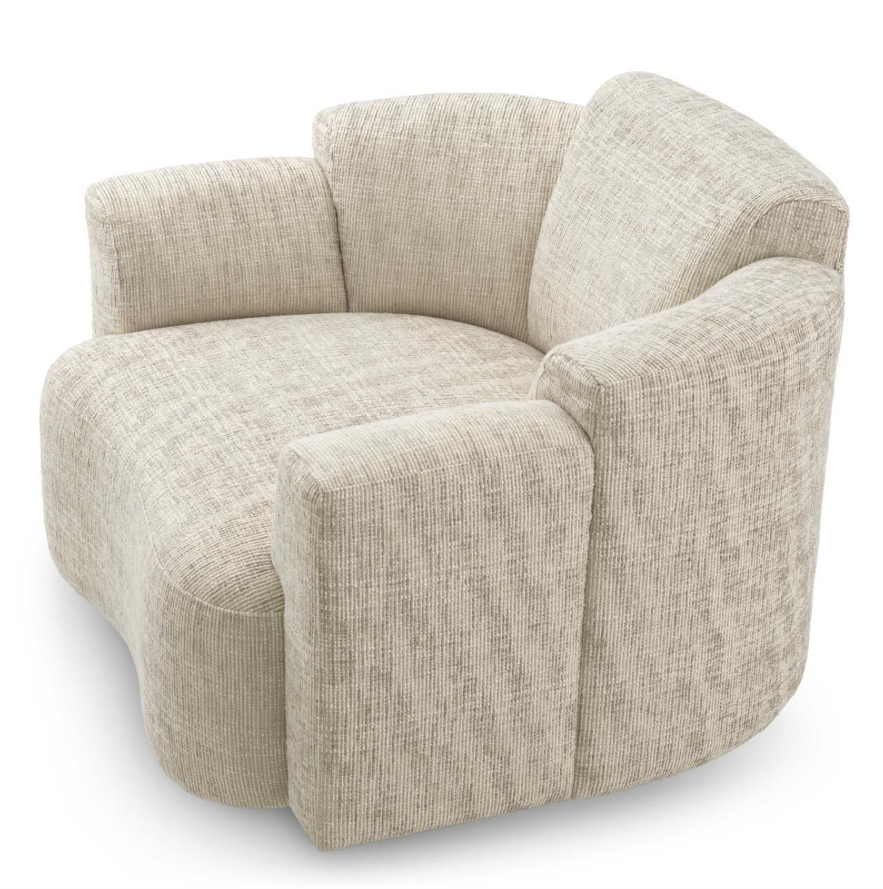 Swivel Chair In Creststone Beige With Black Base photo buy