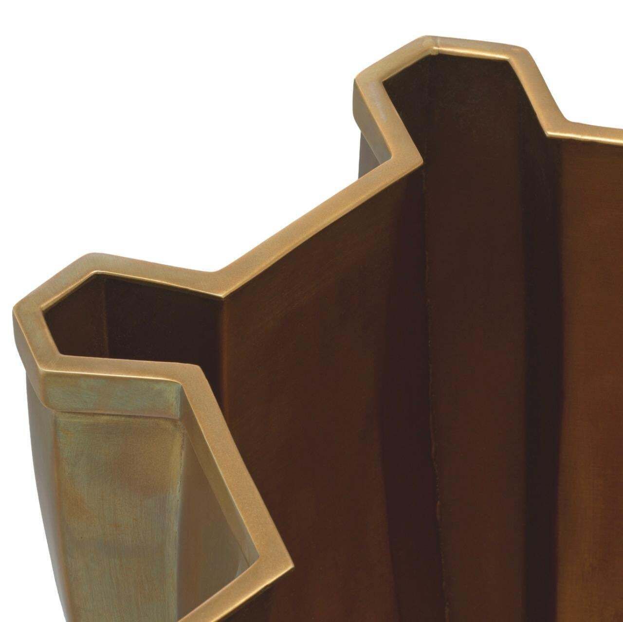 photo furniture Pair Of Wine Coolers, Vintage Brass Finish, Contemporary