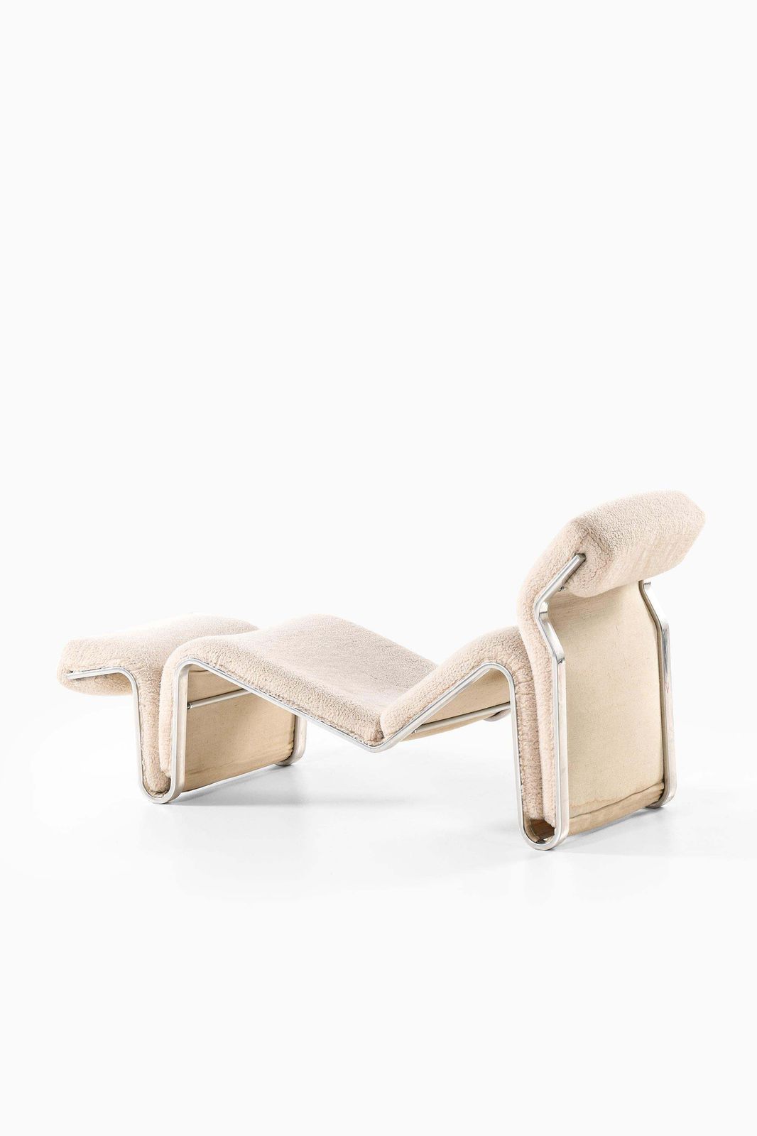Lounge Chair “Lysmasken” In Aluminum And Canvas By Eric Sigfrid Persson, 1970s photo for sale