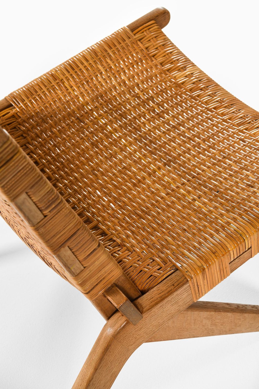 Set Of 2 Easy Chairs In Cane And Oak By Preben Thorsen, 1957 photo Furniture