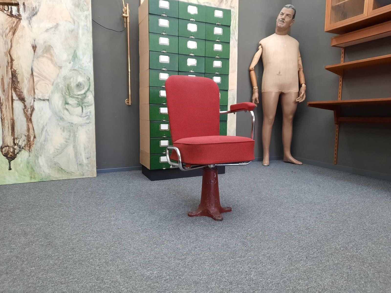 Bauhaus Cinema Folding Chair By Fana Metaal Holland, 1930s photo furniture