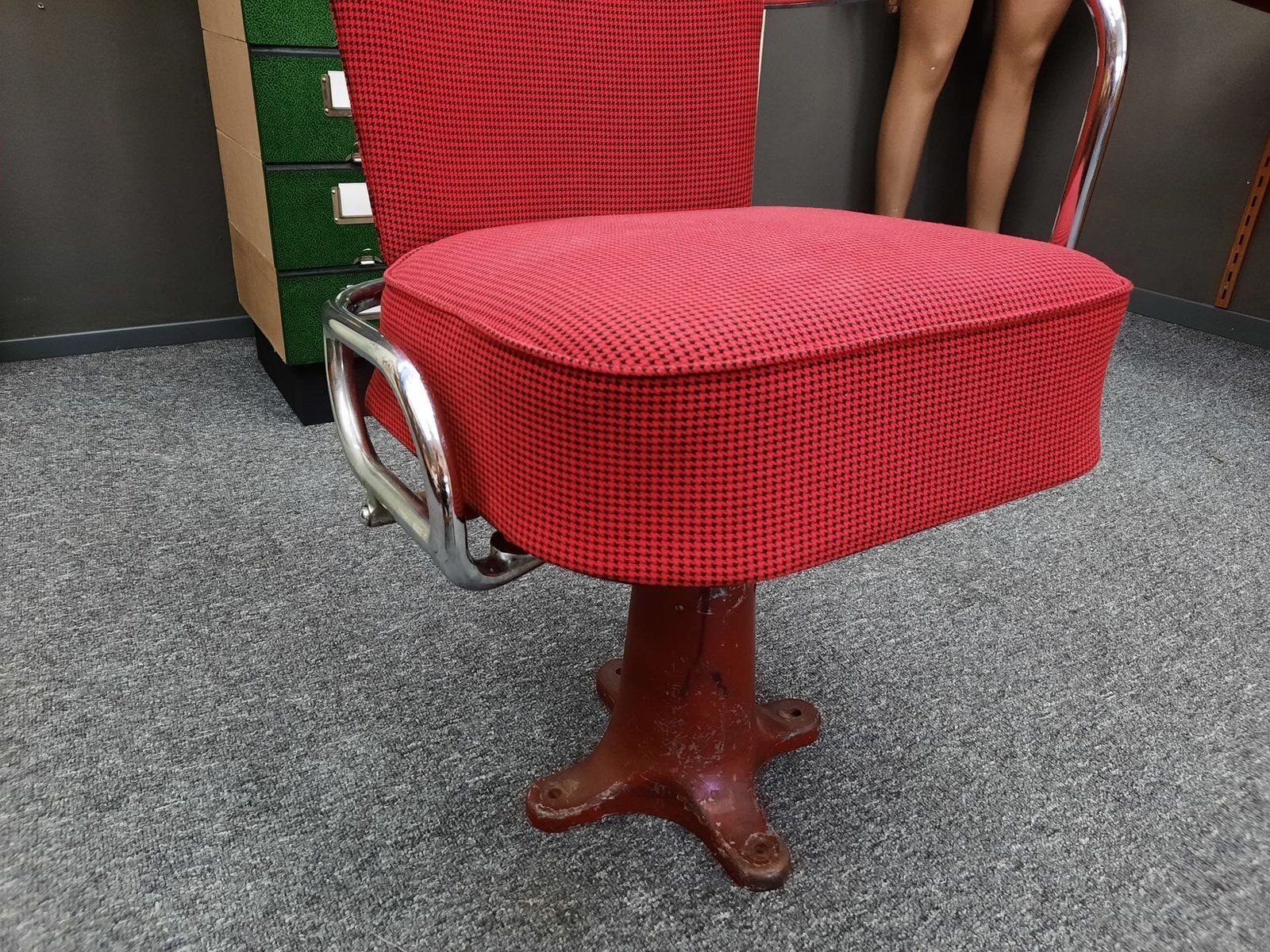 Bauhaus Cinema Folding Chair By Fana Metaal Holland, 1930s photo vintage