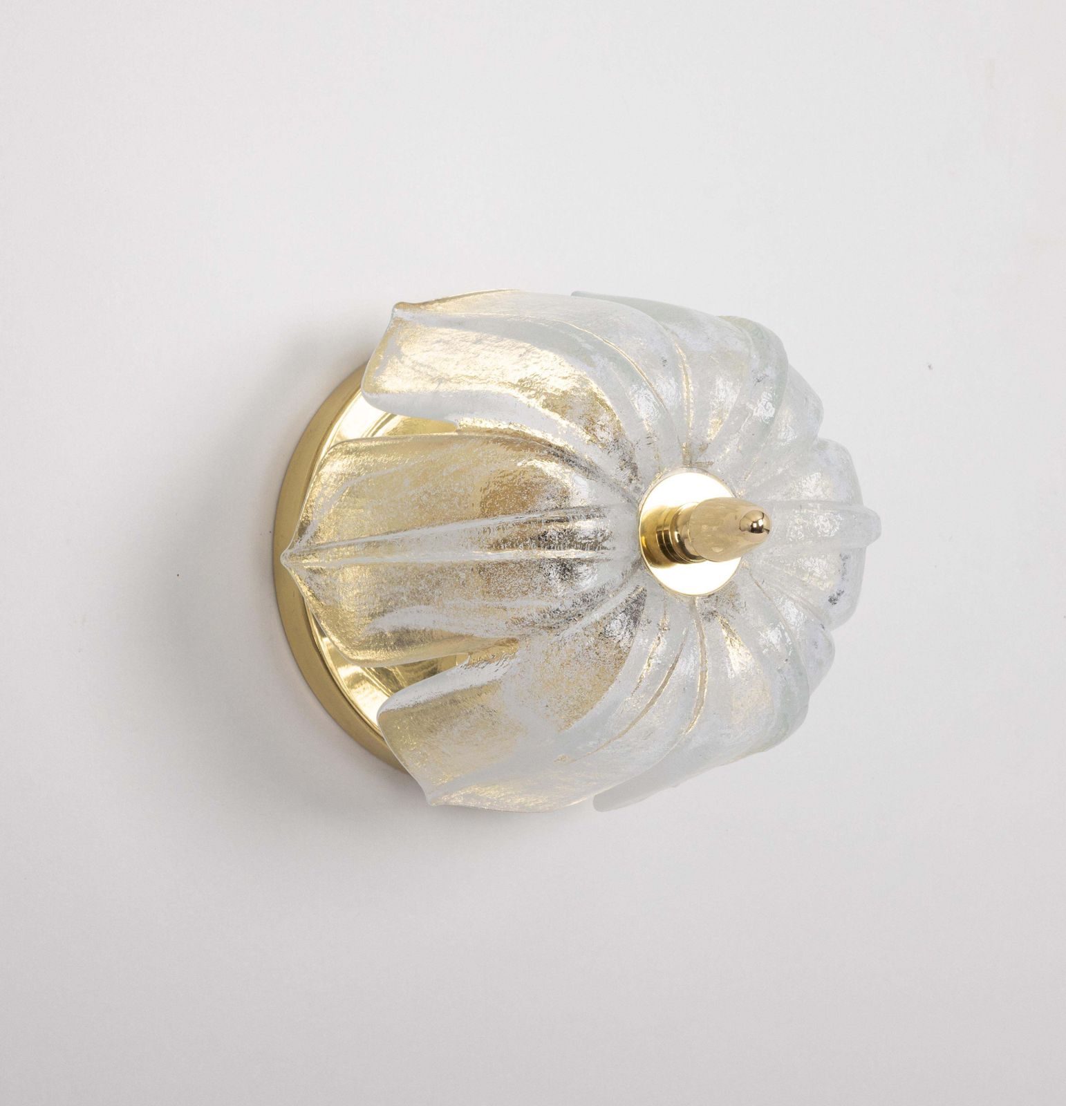 1 Of 6 Petite Round Murano Glass Flush Mount By Limburg, Germany, 1970s photo buy