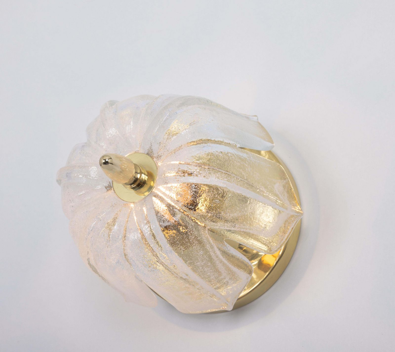 photo vinterior 1 Of 6 Petite Round Murano Glass Flush Mount By Limburg, Germany, 1970s