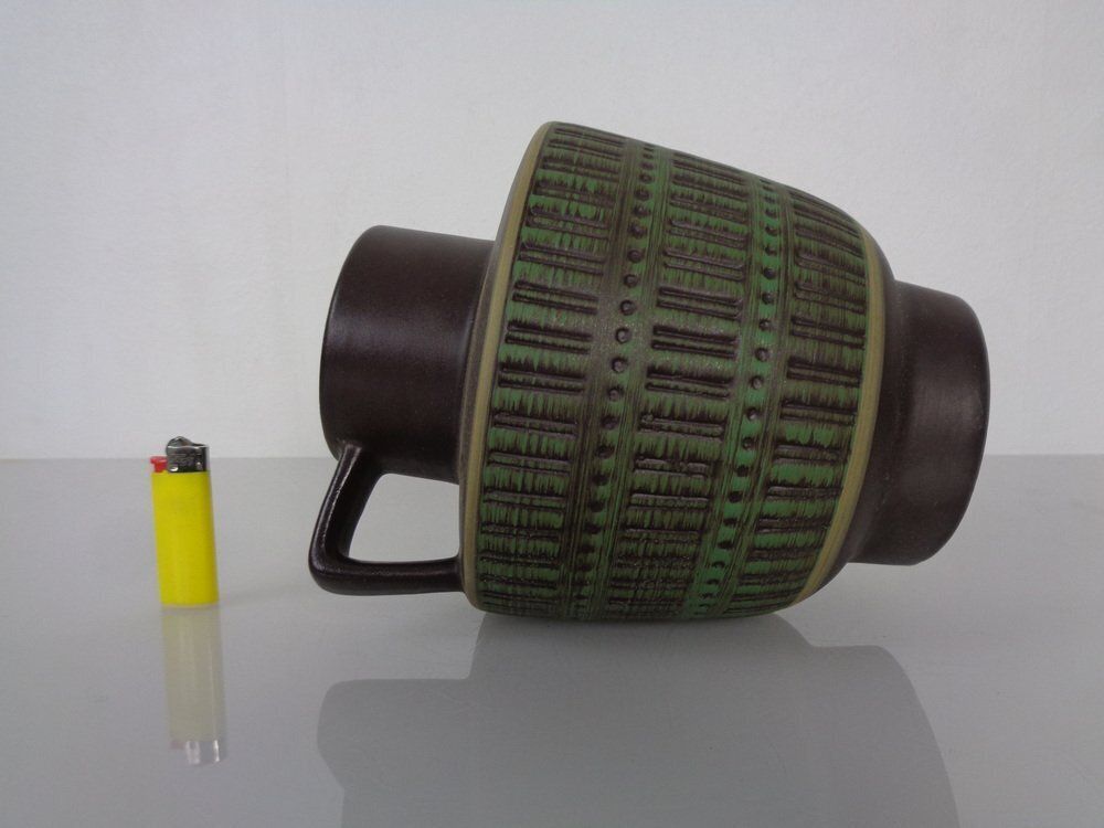 207.0 Ceramic 2023/20 R Handle Vase From Marzi & Remy, Germany, 1950s photo
