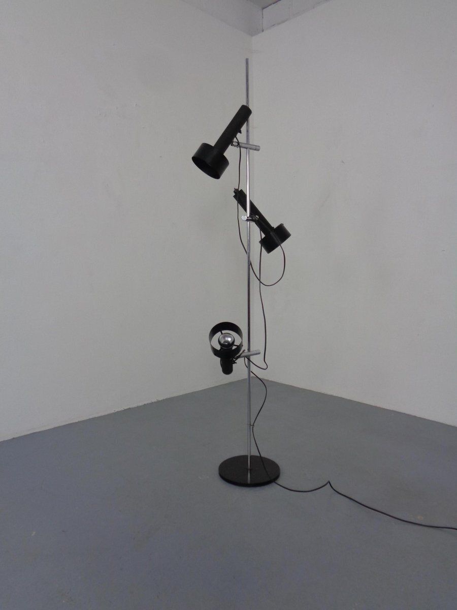 Adjustable 3 Spot Floor Lamp By Edi Franz For Swiss Lamps, Switzerland, 1960s photo Lighting