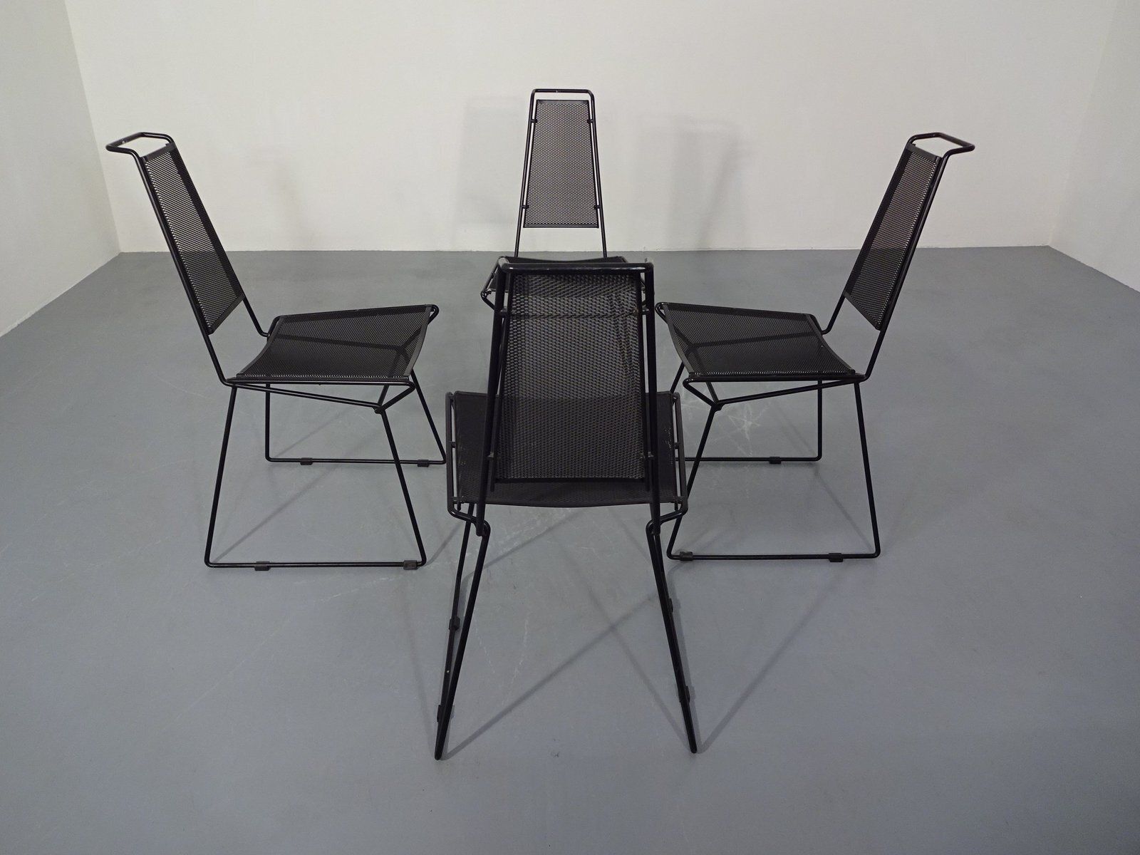 Metal Chairs From Rolf Rahmlow, Germany, 1980s, Set Of 4 photo Furniture