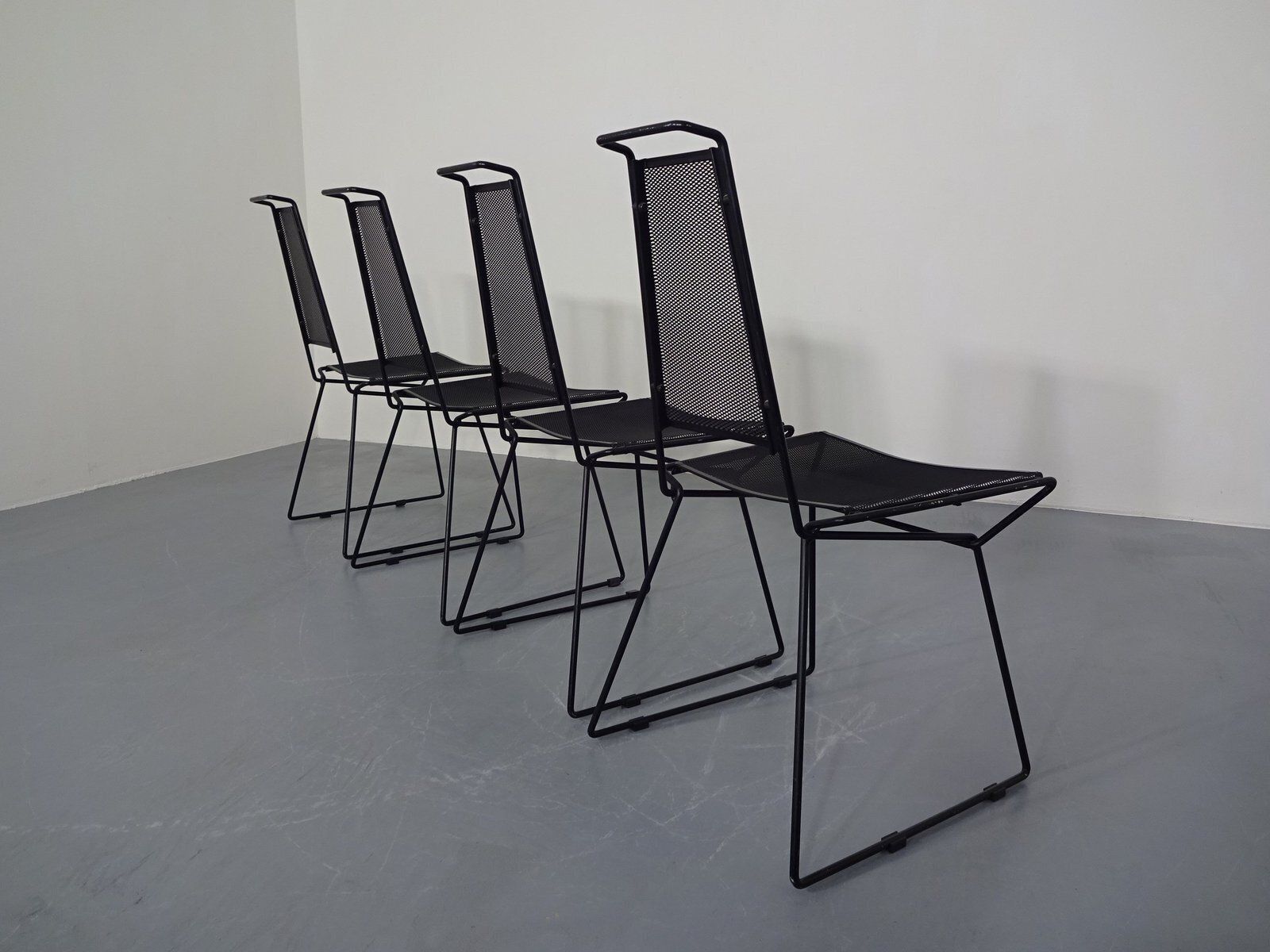 Metal Chairs From Rolf Rahmlow, Germany, 1980s, Set Of 4 photo vintage