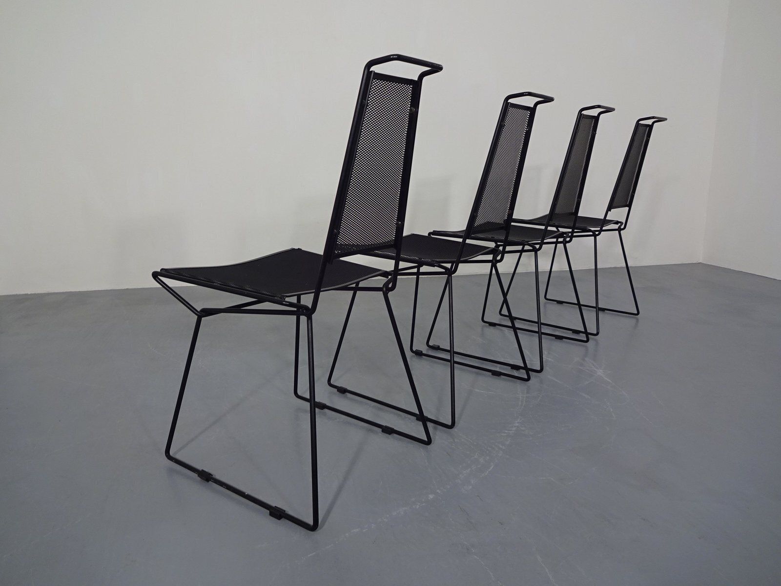 photo furniture Metal Chairs From Rolf Rahmlow, Germany, 1980s, Set Of 4