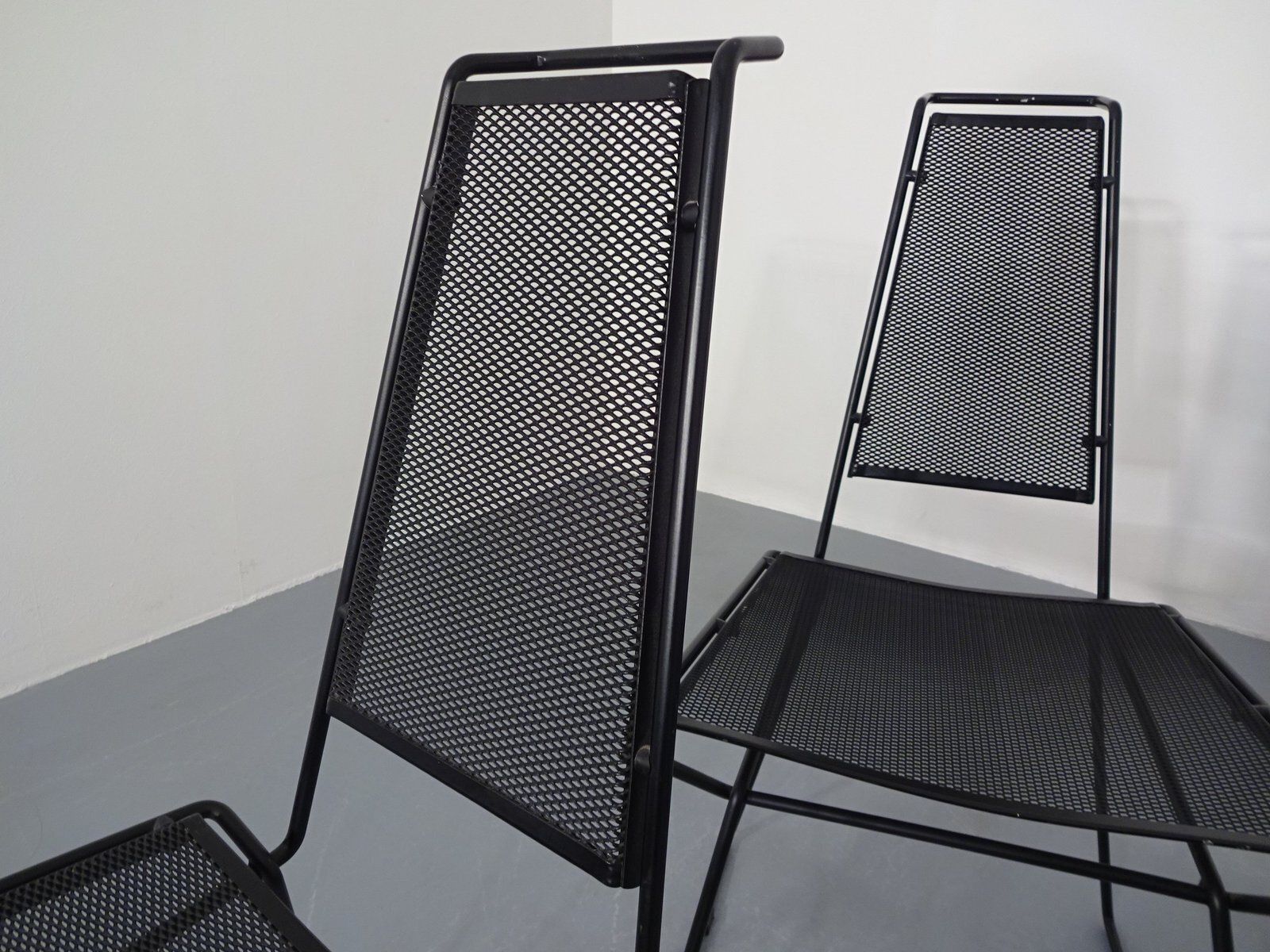 photo for sale Metal Chairs From Rolf Rahmlow, Germany, 1980s, Set Of 4