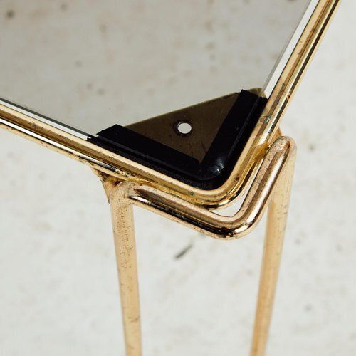Metal And Glass Coffee Table, 1980s photo for sale