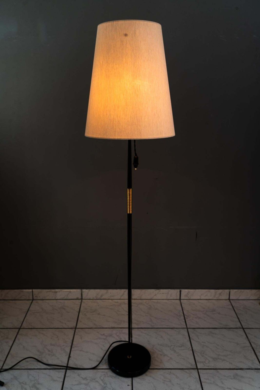 photo buy Rupert Nikoll Floor Lamp With Fabric Shade Vienna Around 1950s