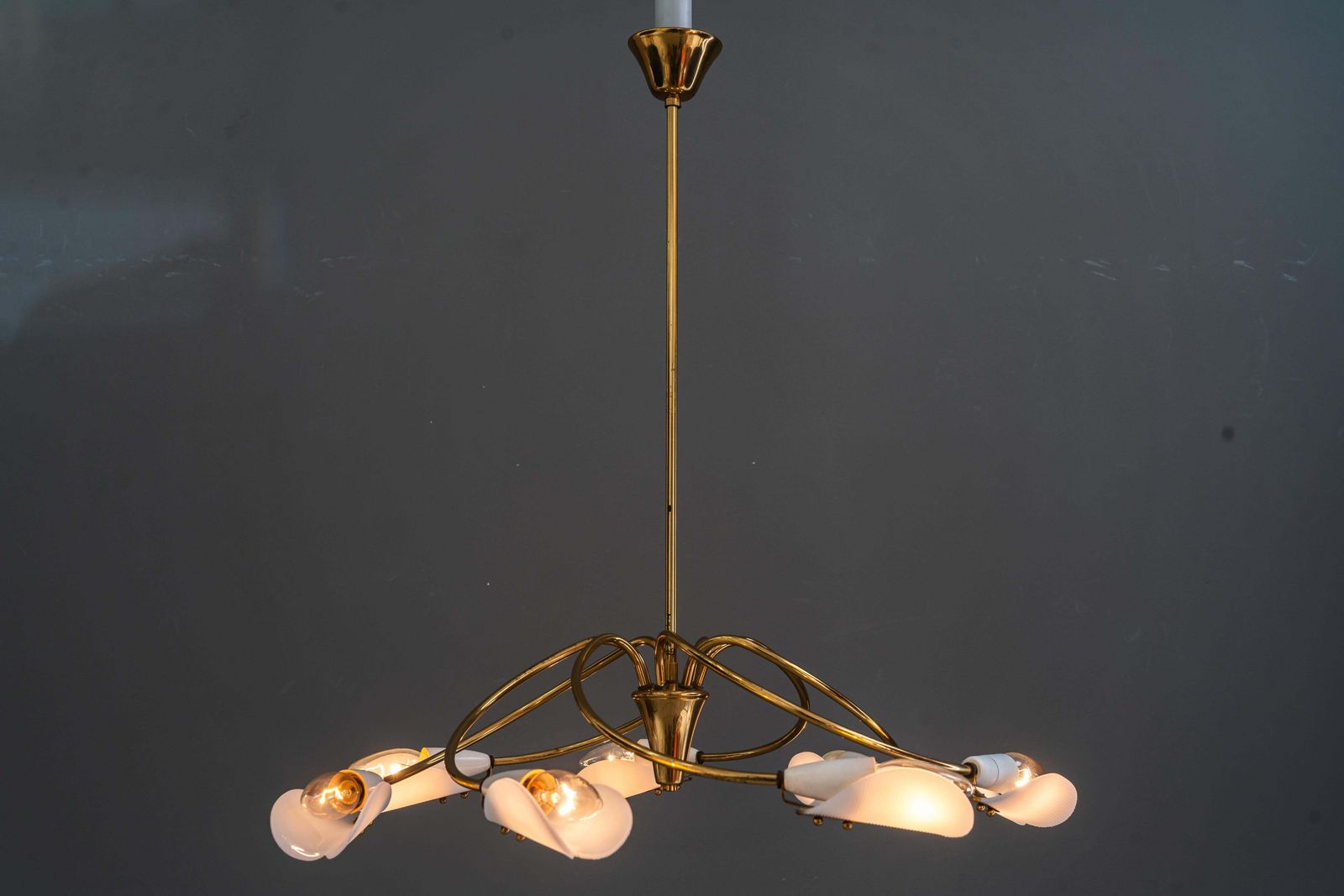 Rupert Nikoll " Tornado " Chandelier Vienna Around 1960s photo vintage