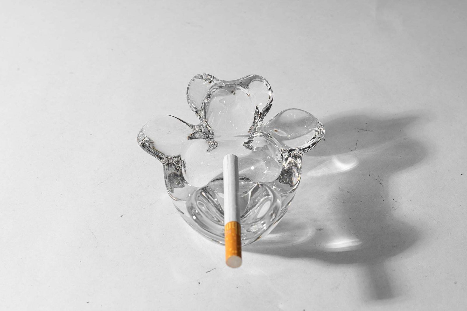 photo for sale Glass Ashtray In The Shape Of A Lying Bear, Vienna, Around 1970