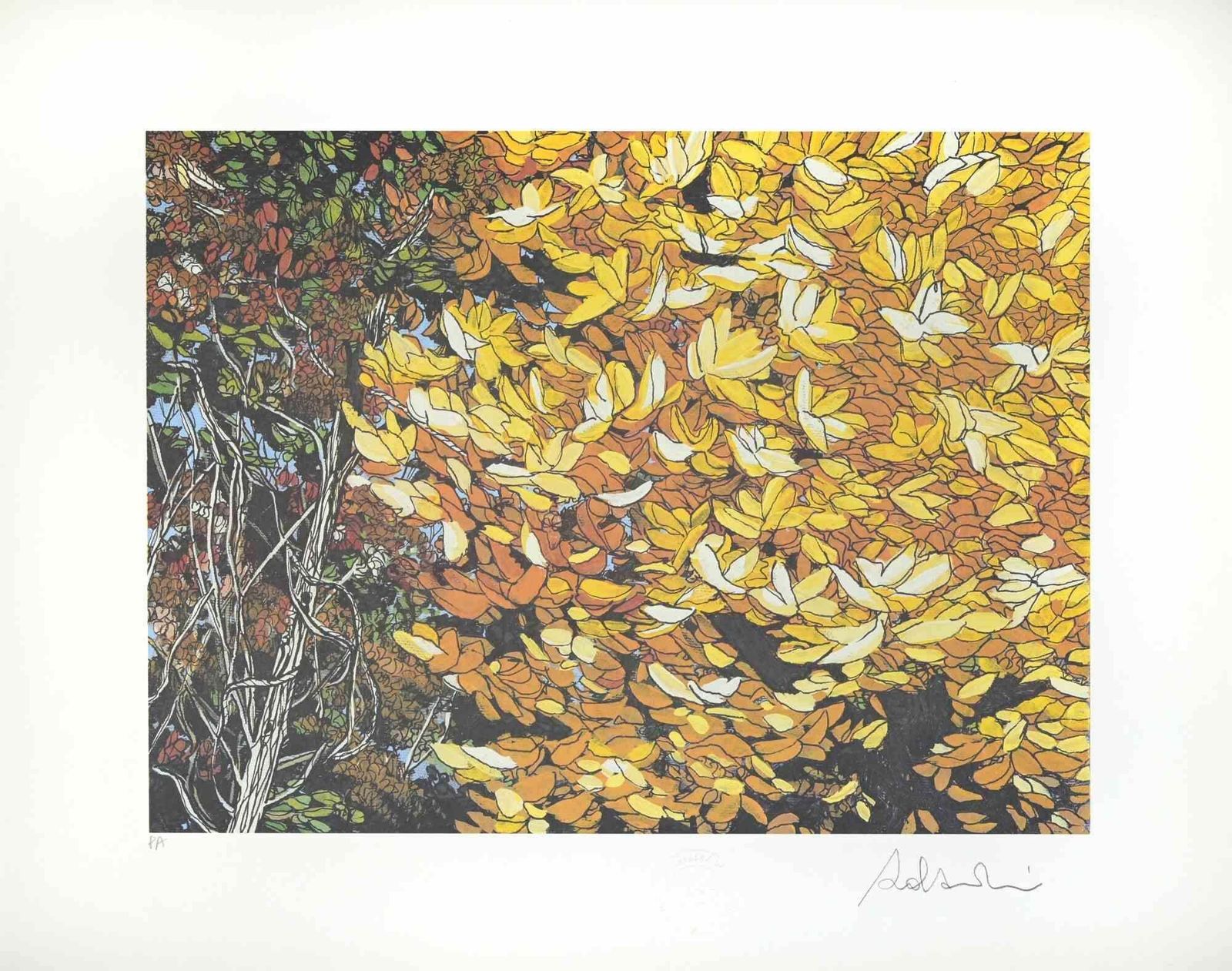 Rolandi (Maurizio Coccia)landscapes Of Autumn   Screen Print By Rolandi   1980s1980