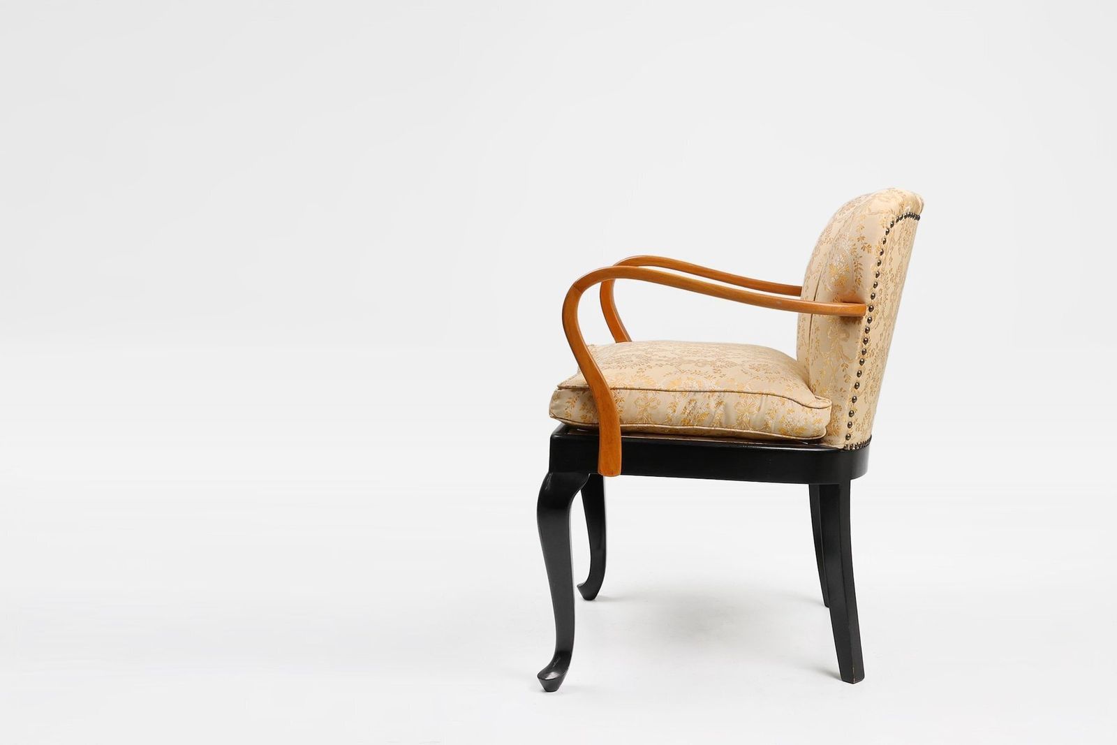 Art Deco Armchair In Beech, France, 1940s photo furniture