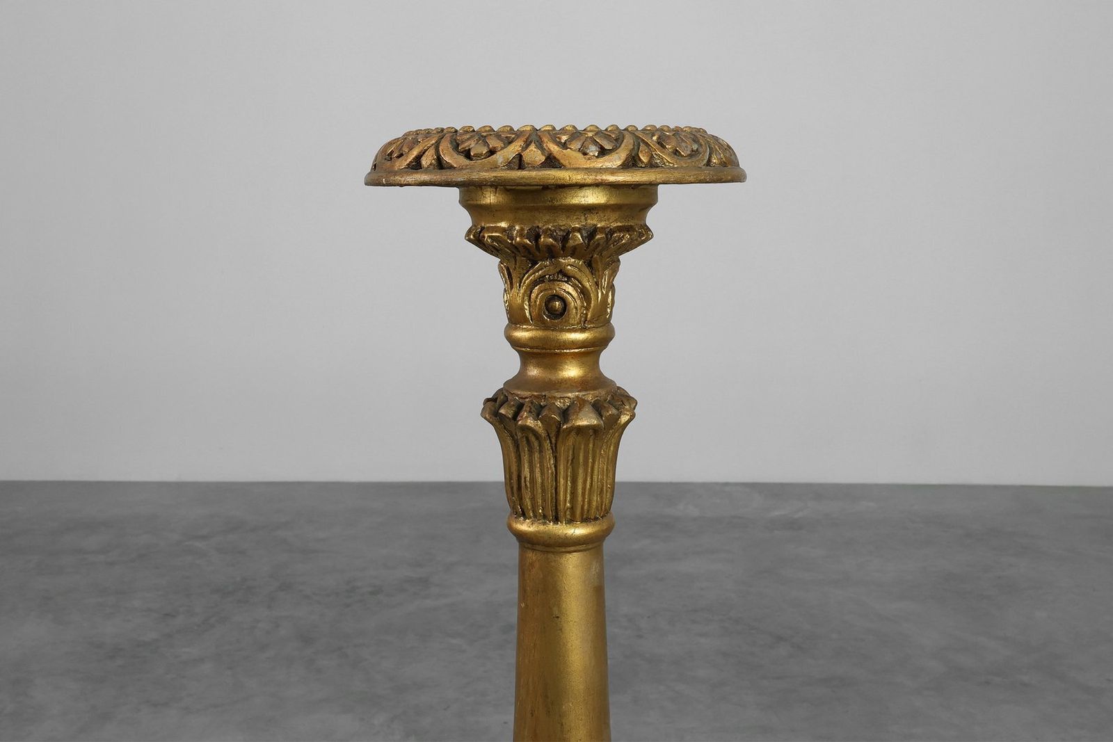 19th Century Giltwood Pedestals With Plaster Decoration, France, Set Of 2 photo buy