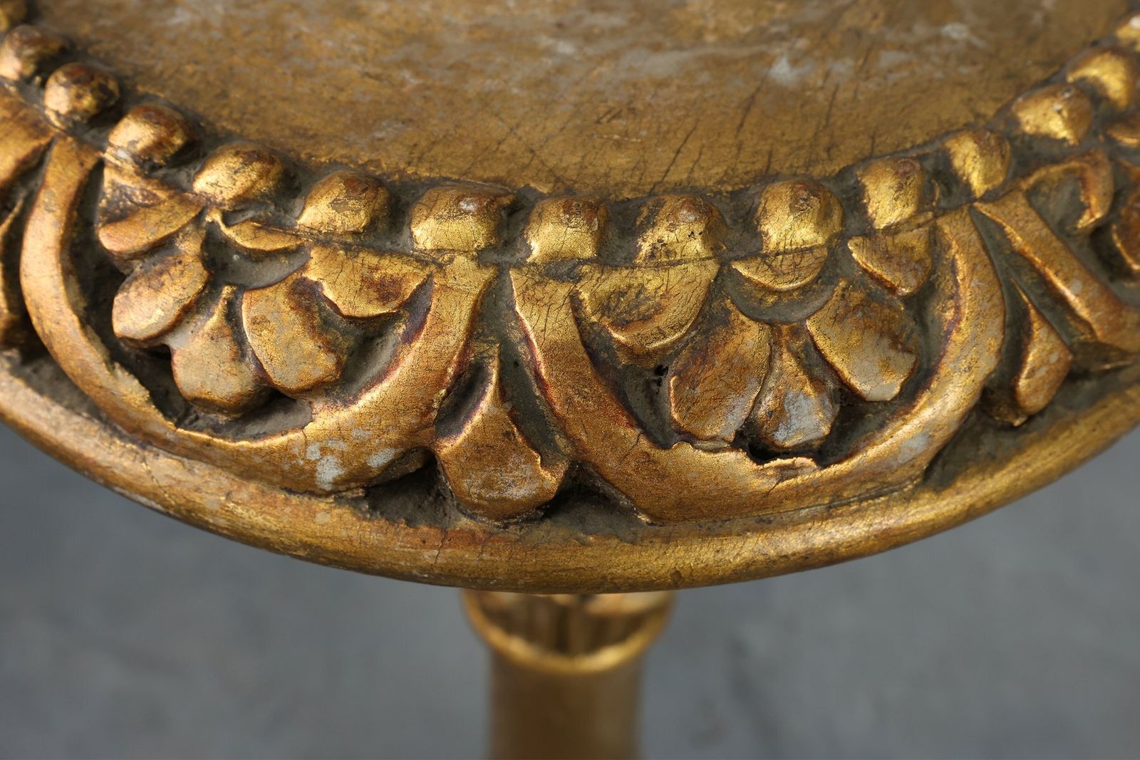 photo buy 19th Century Giltwood Pedestals With Plaster Decoration, France, Set Of 2