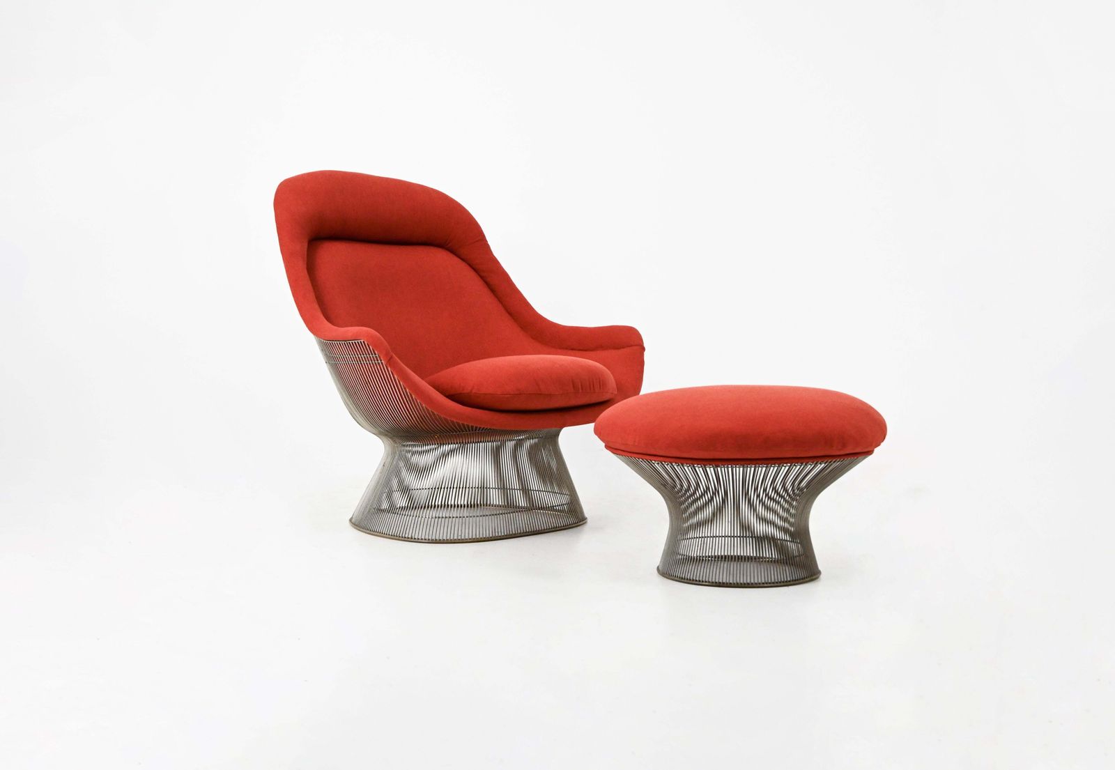 Lounge Chair & Ottoman By Warren Platner For Knoll International, 1960s photo furniture