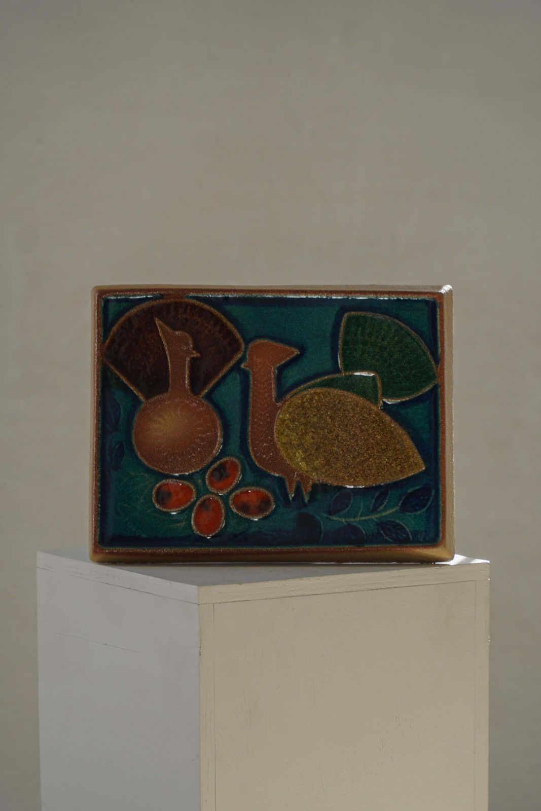 Mid 20th Century, Decorative Danish Ceramic Relief, Søholm, 1960s photo Art