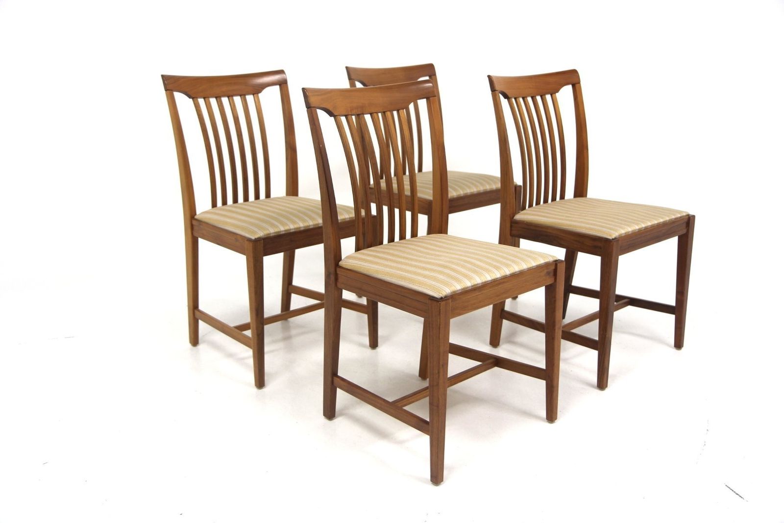 Swedish Modern Beechwood Chairs, Sweden, 1940s, Set Of 4 photo 819.0