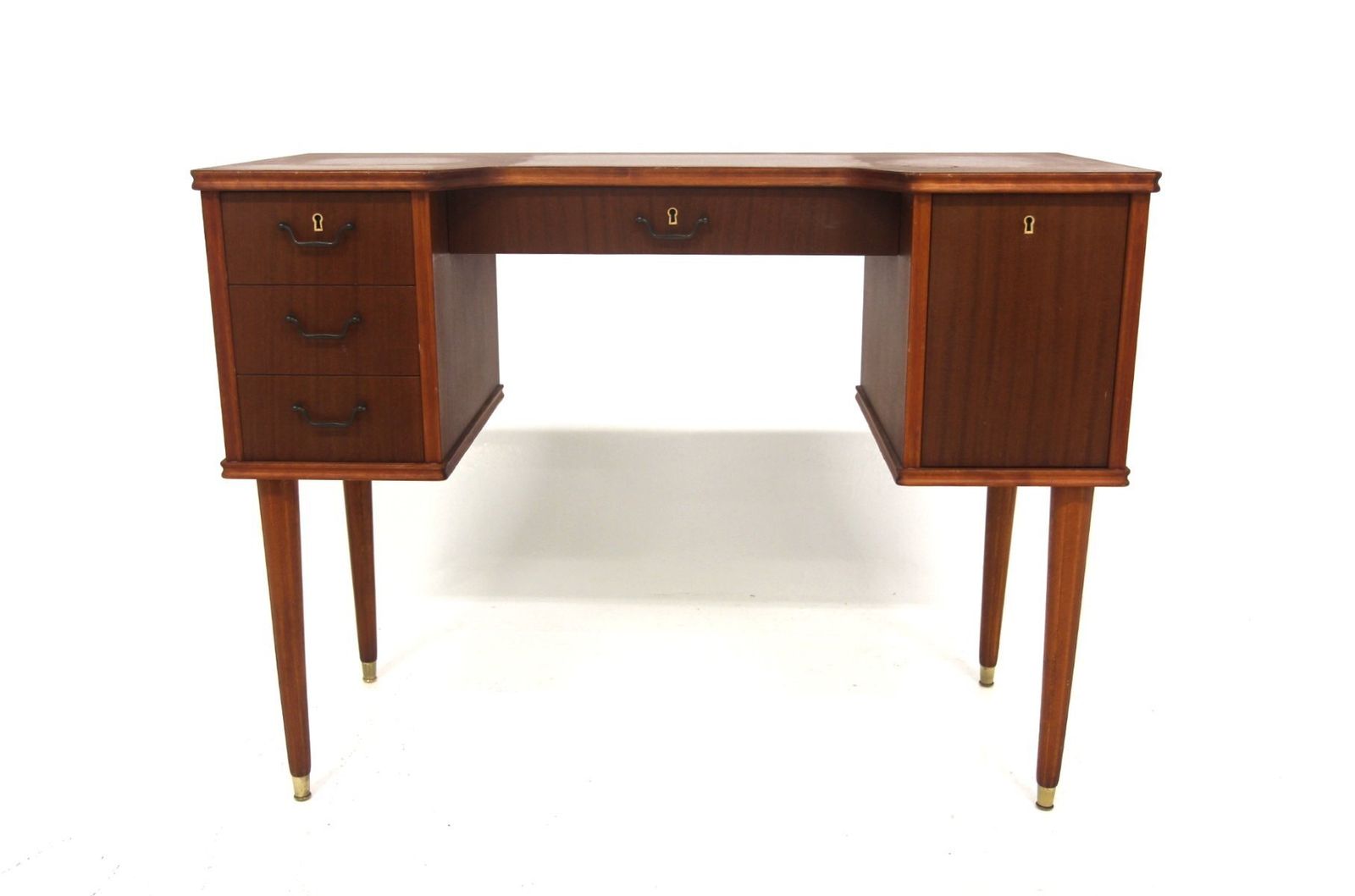 Scandinavian Mahogany Secretary Desk, Sweden, 1950s photo furniture