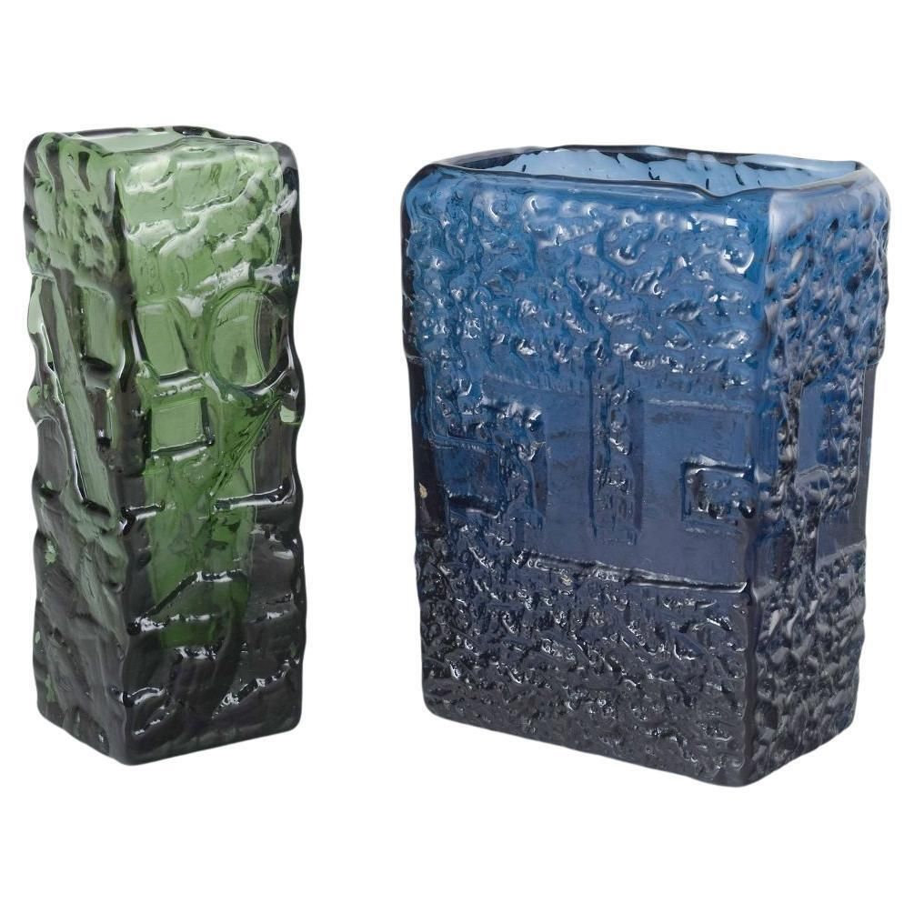 Göte Augustsson For Ruda Glasbruk. Two Art Glass Vases, Ca. 1960/70s.