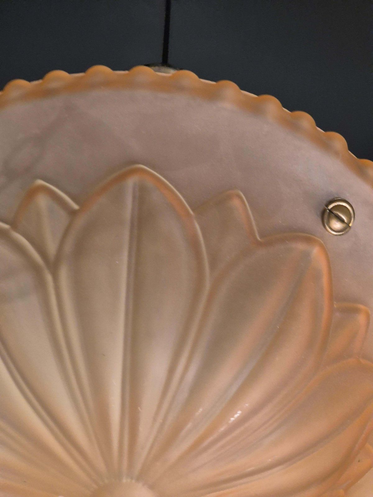 Swedish Grace Classic Pendant, Model "10073" Havanna Glass By Böhlmarks 1920/30s photo 3047.0