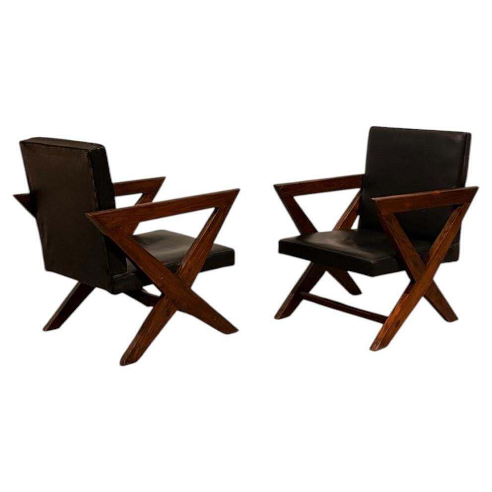 Pierre Jeanneret, Original Armchairs Si 49 A, Mid Century Modern