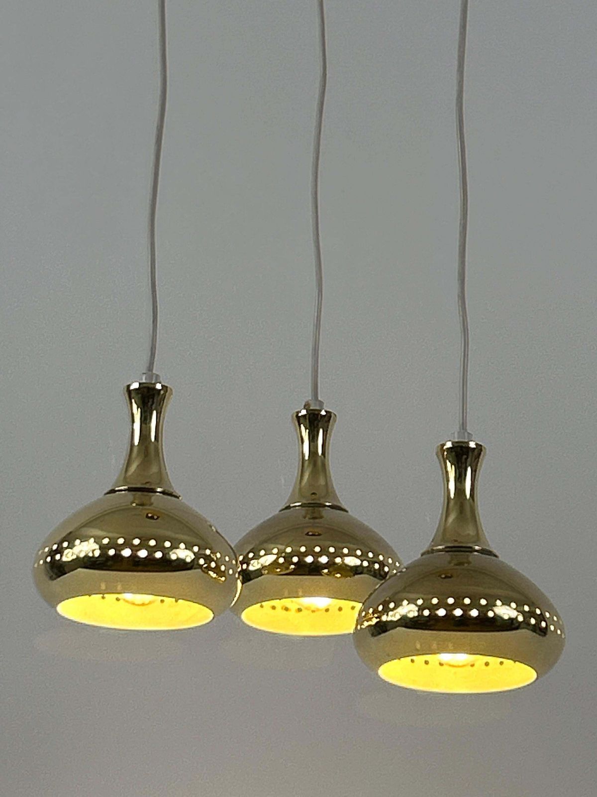 Lighting Rare Pendant Lamp Or Chandelier By Hans Agne Jakobsson For Ab Markaryd Sweden photo