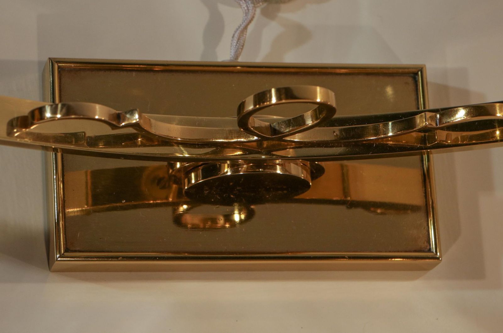 Art Deco Brass Table Lamps In The Style Of Jules Leleu, France, 1930s photo vintage