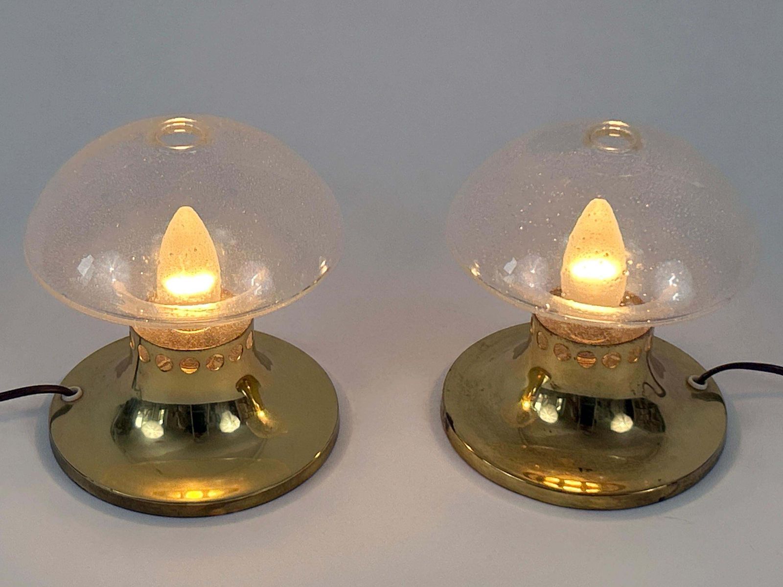 Set Of Two Lovely Mid Century Bedside Table Lamps By Falkenbergs Belysning 1950s photo vinterior