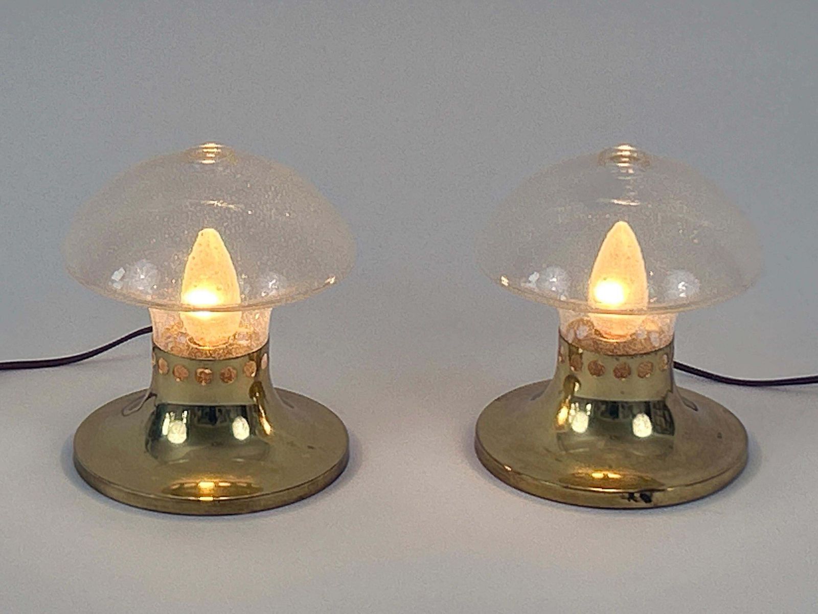 Set Of Two Lovely Mid Century Bedside Table Lamps By Falkenbergs Belysning 1950s photo vintage