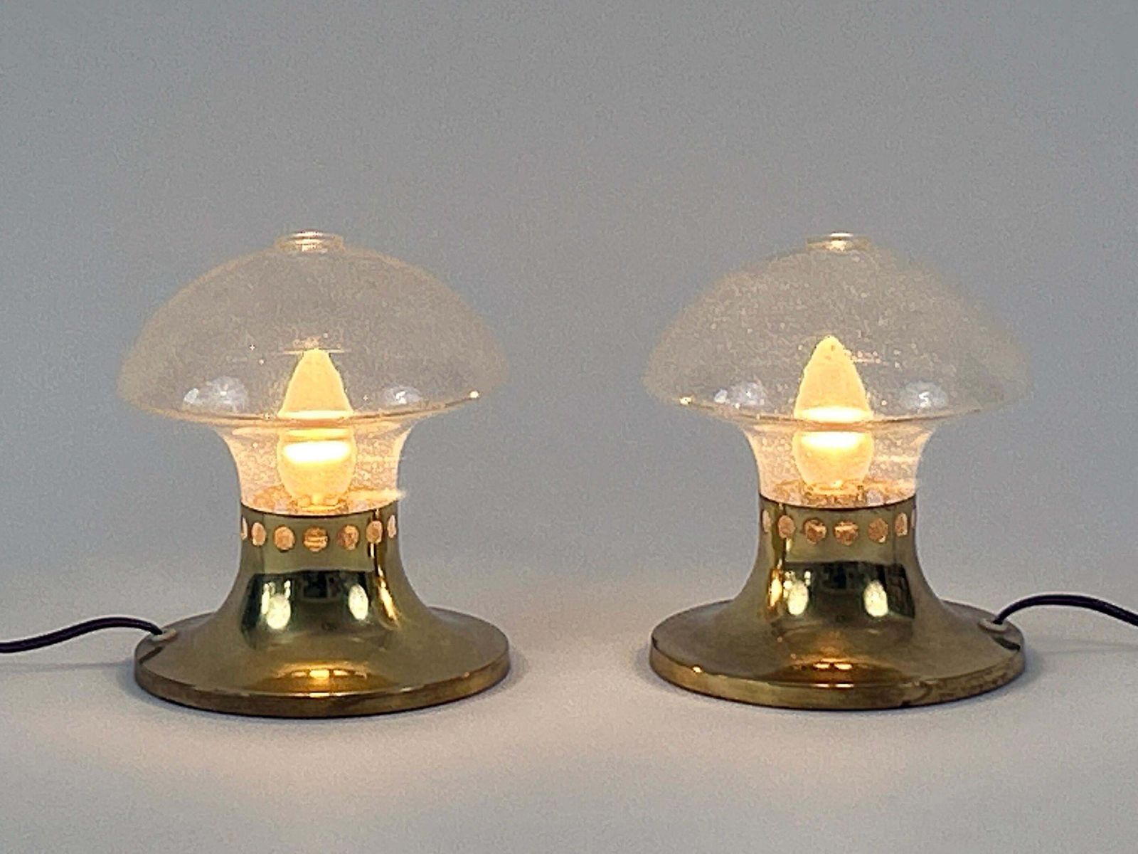 1758.0 Set Of Two Lovely Mid Century Bedside Table Lamps By Falkenbergs Belysning 1950s photo