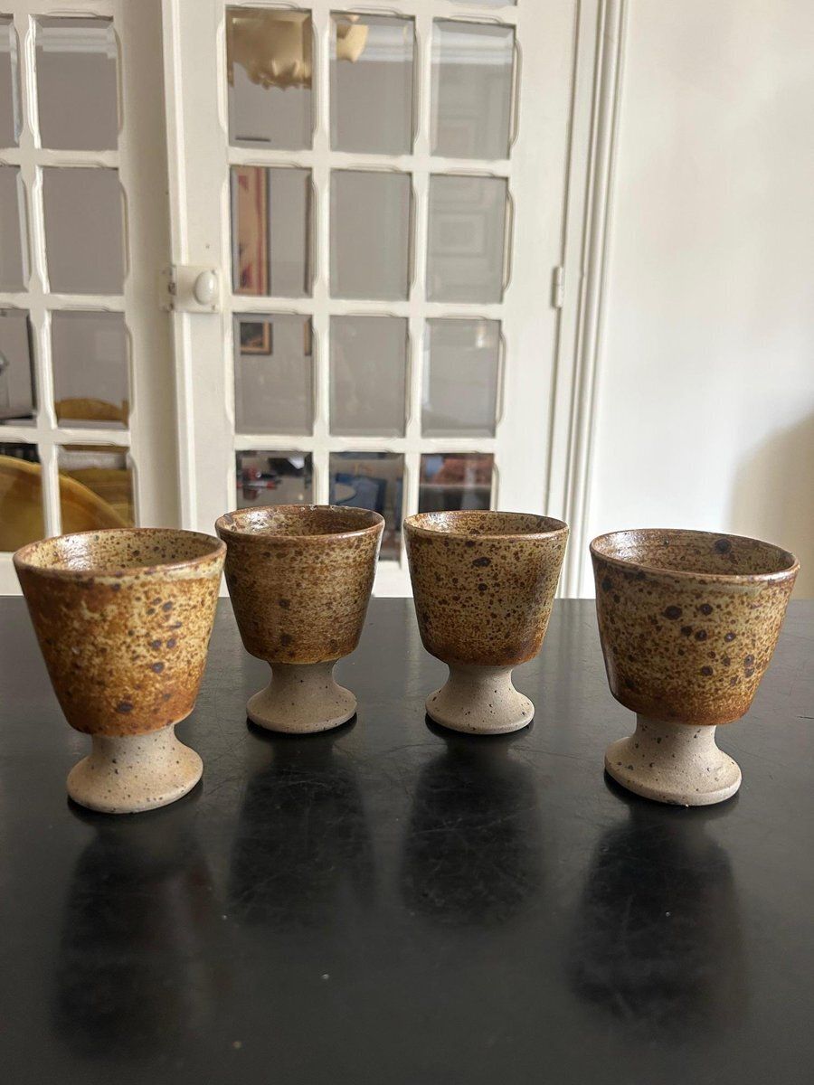 Stoneware Service By Atelier Charles Gaudry, 1970s, Set Of 6 photo furniture
