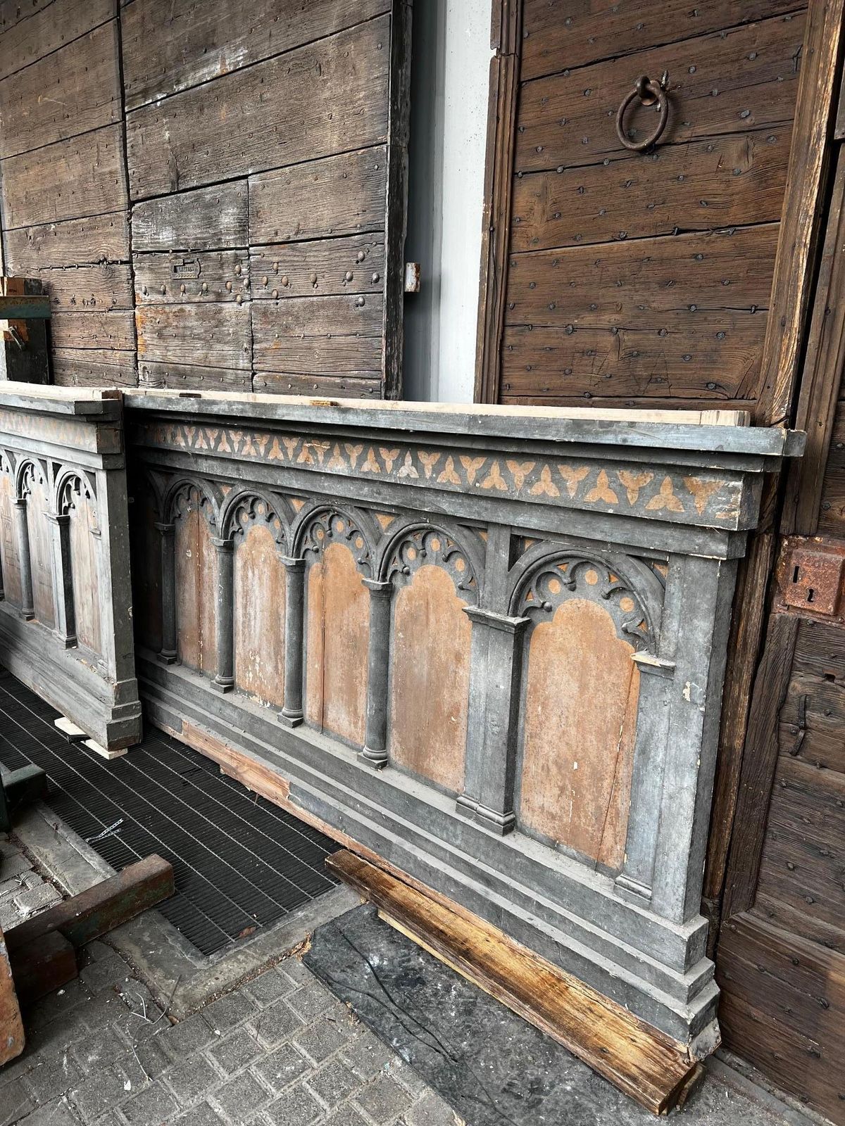 Lacquered Wood Paneling Paneling Composed Of Three Parts, Italy photo for sale