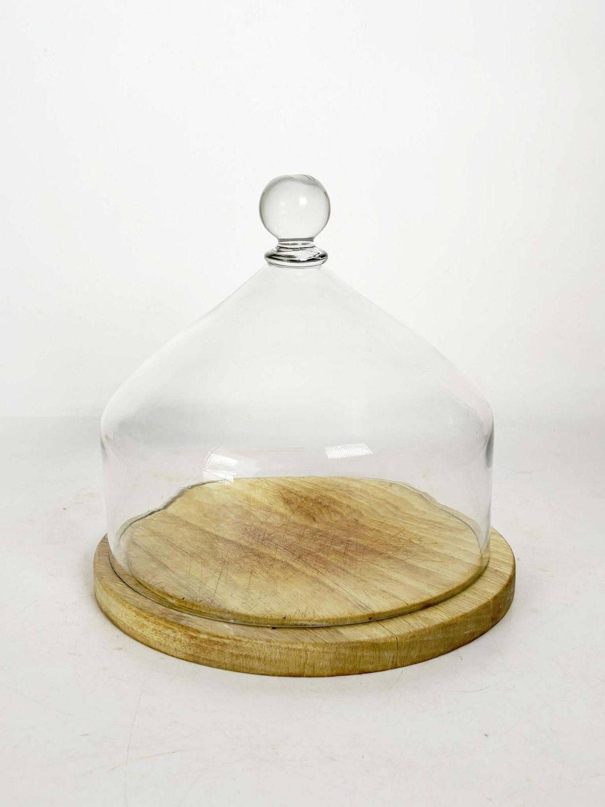 Glass And Wood Cake Dome, Pastry Bell, France, 1960 photo buy