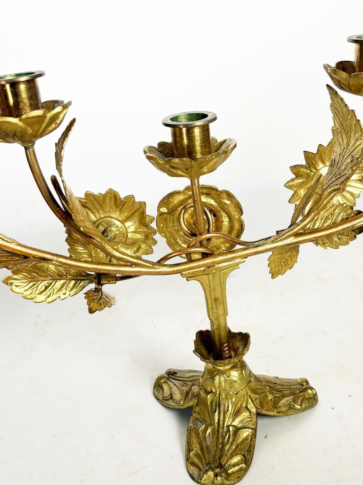 Brass Candle Holder, France, 1989 photo vintage