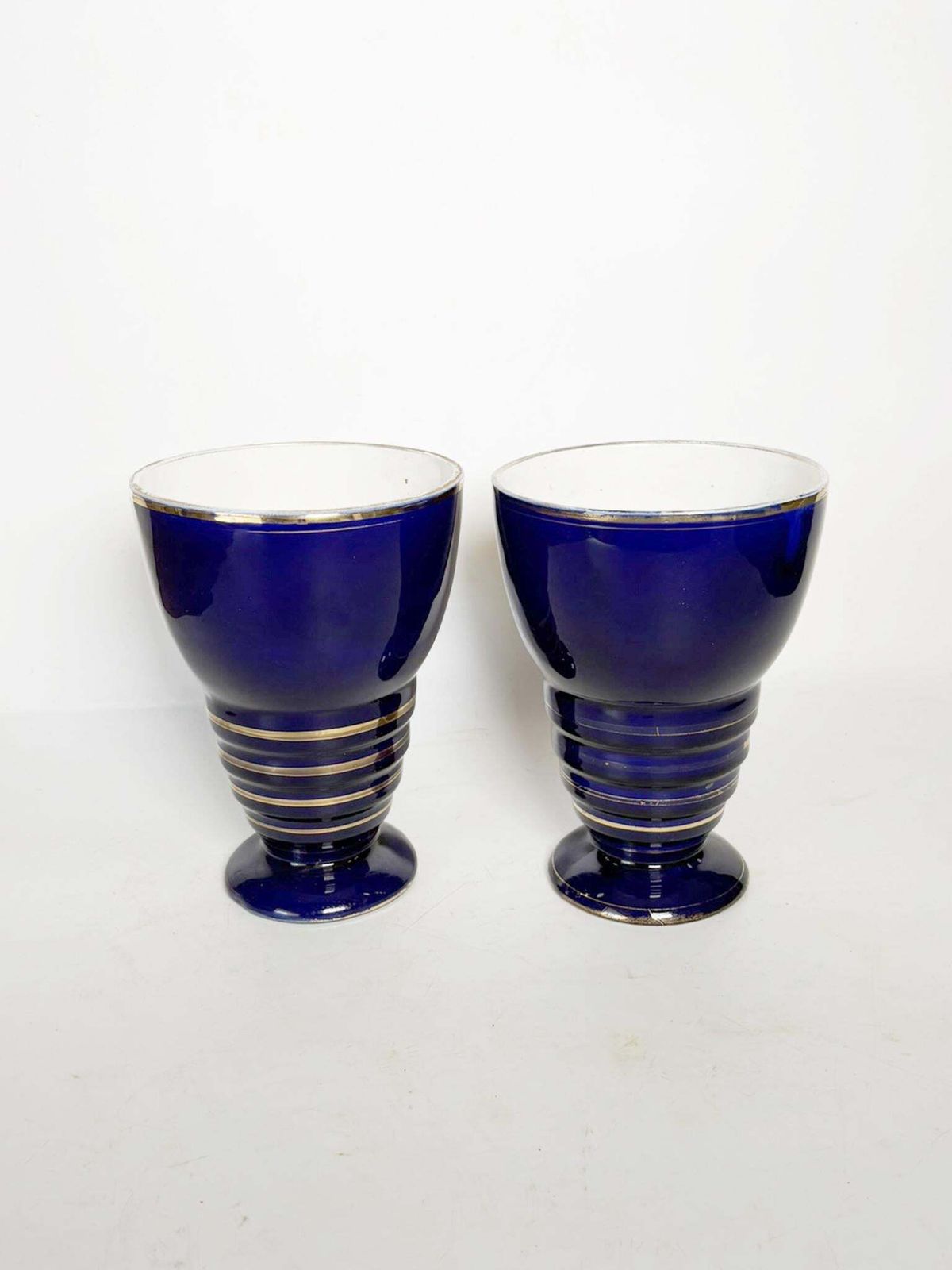 Pair Of Blue Vases, Ceramic, France, 1960 photo furniture
