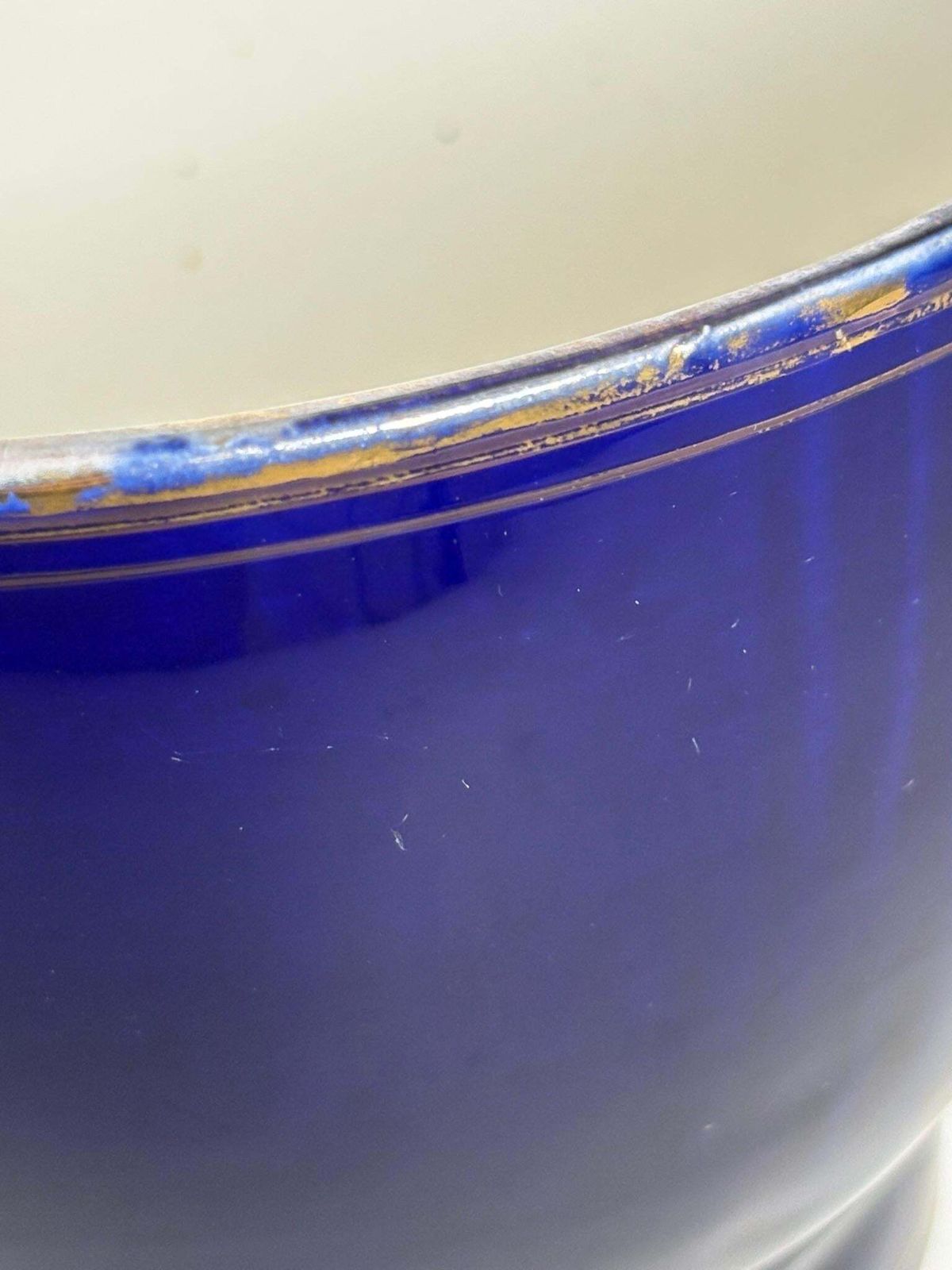 Pair Of Blue Vases, Ceramic, France, 1960 photo vintage