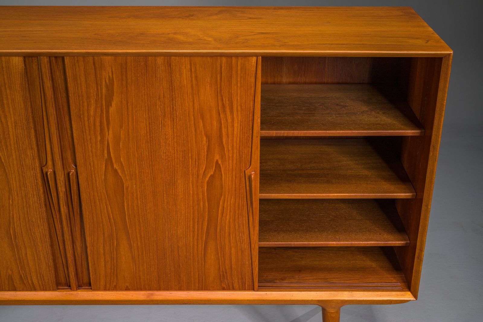 Model 19 Teak Highboard By Gunni Omann For Omann Jun, Denmark, 1960s photo Furniture