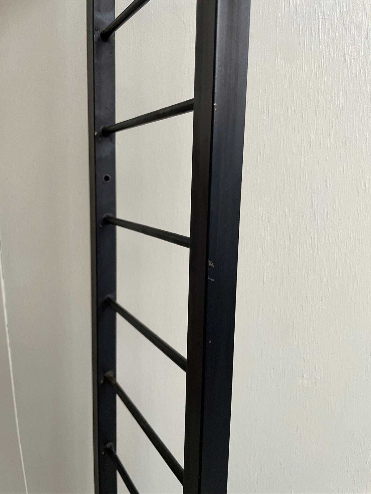 photo furniture 200 X 20cm Staples Black Ladderax Ladder Thin Tall Lean To One Foot (07a)