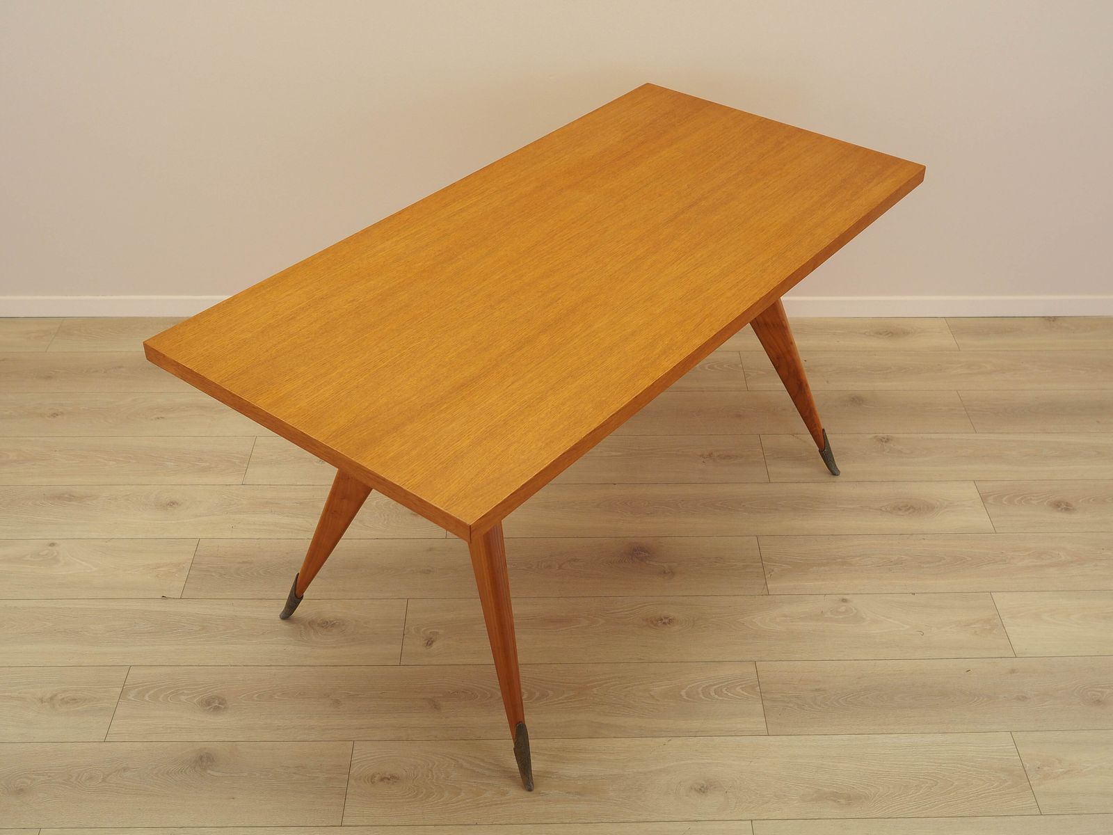 Furniture Oak Desk, Italian Design, 1970s, Manufactured In Italy photo