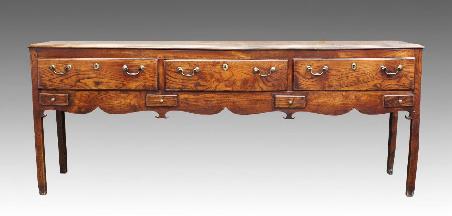 An Exceptional Elm 18th Century Dresser. photo furniture