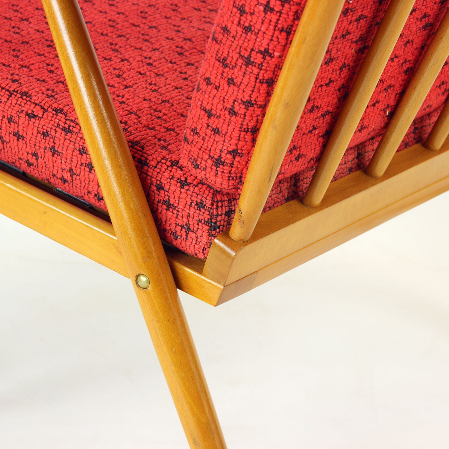 Mid Century Boomerang Armchair By Ton, Czechoslovakia 1960s photo buy