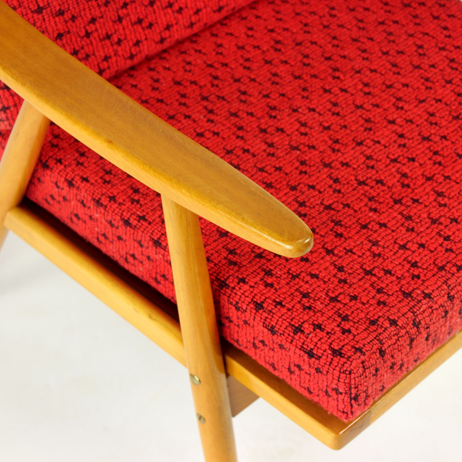 photo furniture Mid Century Boomerang Armchair By Ton, Czechoslovakia 1960s