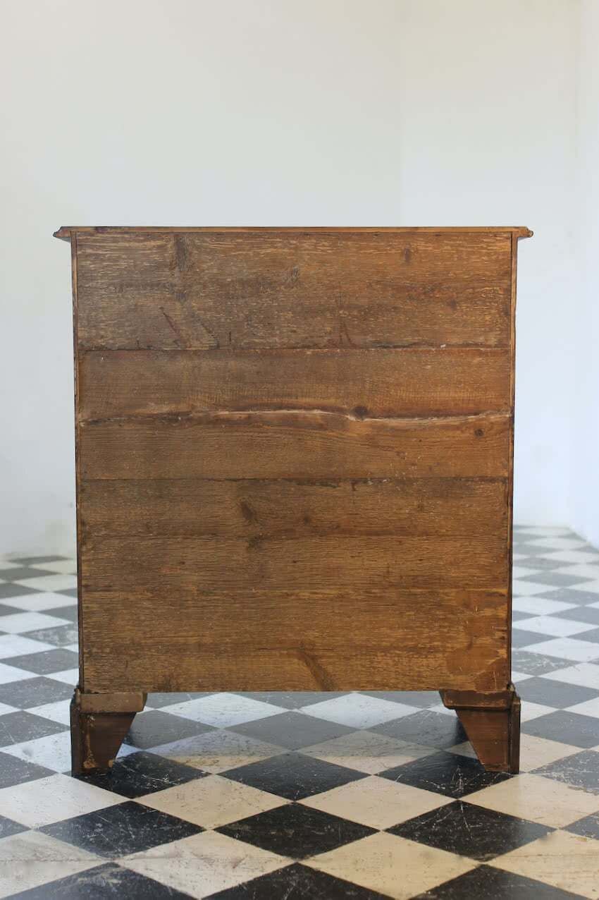 Furniture Georgian Black Tall Pine Chest Of Drawers photo