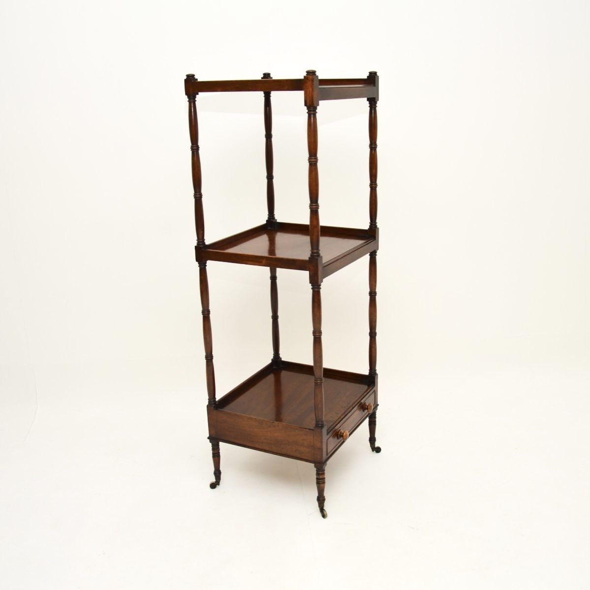Antique Georgian Period Mahogany Buffet Stand photo vintage
